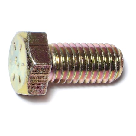 Midwest Fastener Grade 8, 1/2"-13 Hex Head Cap Screw, Zinc Yellow Steel, 1 in L, 25 PK 00721
